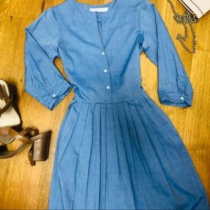 Blue midi shirt dress size 6